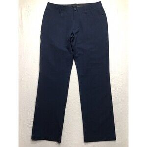 NWT UNDER ARMOUR Golf Pants Men 36x30 Navy Blue Straight Leg Grip Waist Chino